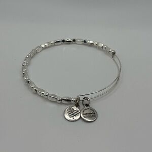 Alex and Ani Silver Beaded Bracelet